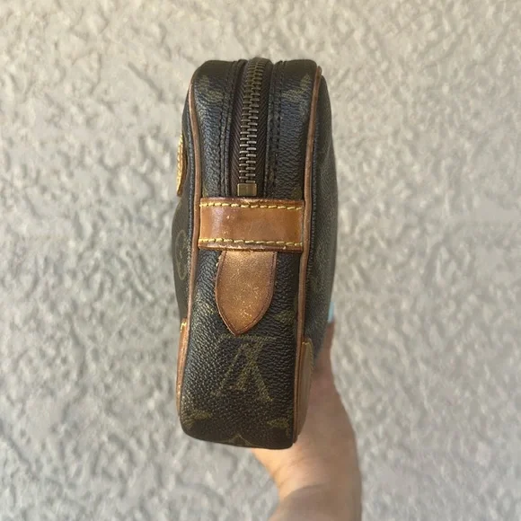 LOUIS VUITTON Marly Dragonne leather Monogram Brown Clutch Bag - Picture 3 of 16